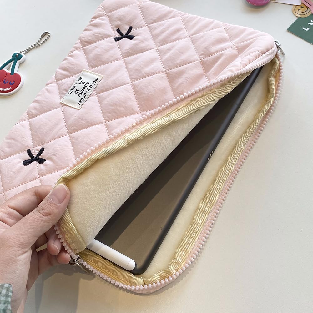 【HIGH CHEEKS】Silky Ribbon PCケース Pouch (13 inch) Amazon.com: HICARRY Puffy Laptop Sleeve Case Cute Quilted